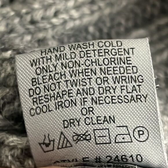EUC 360 Sweater Salem merino wool Alpaca blend Gray Sweater Sz Med - Picture 9 of 11